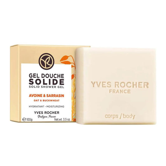 Yves Rocher Oat and Buckwheat Nourishing Solid Shower Gel Bath & Body Routine Women Men Day Care No Soap 100 g./3.3 oz.