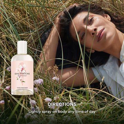 Yves Rocher Cherry Blossom, cherry bloom Eau de toilette for Women, Spray 100 ml./3.3 fl.oz.