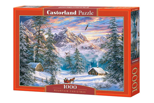 Castorland Puzzle 1000 Pieces, Mountain Christmas - С-104680