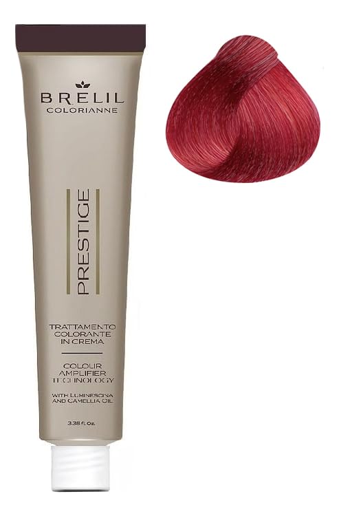 Brelil Colorianne Prestige Technologically Advanced Cream Dyeing Treatment Hydra Color Technology, Red Enhancer, 100 ml./3.38 fl.oz. (66)