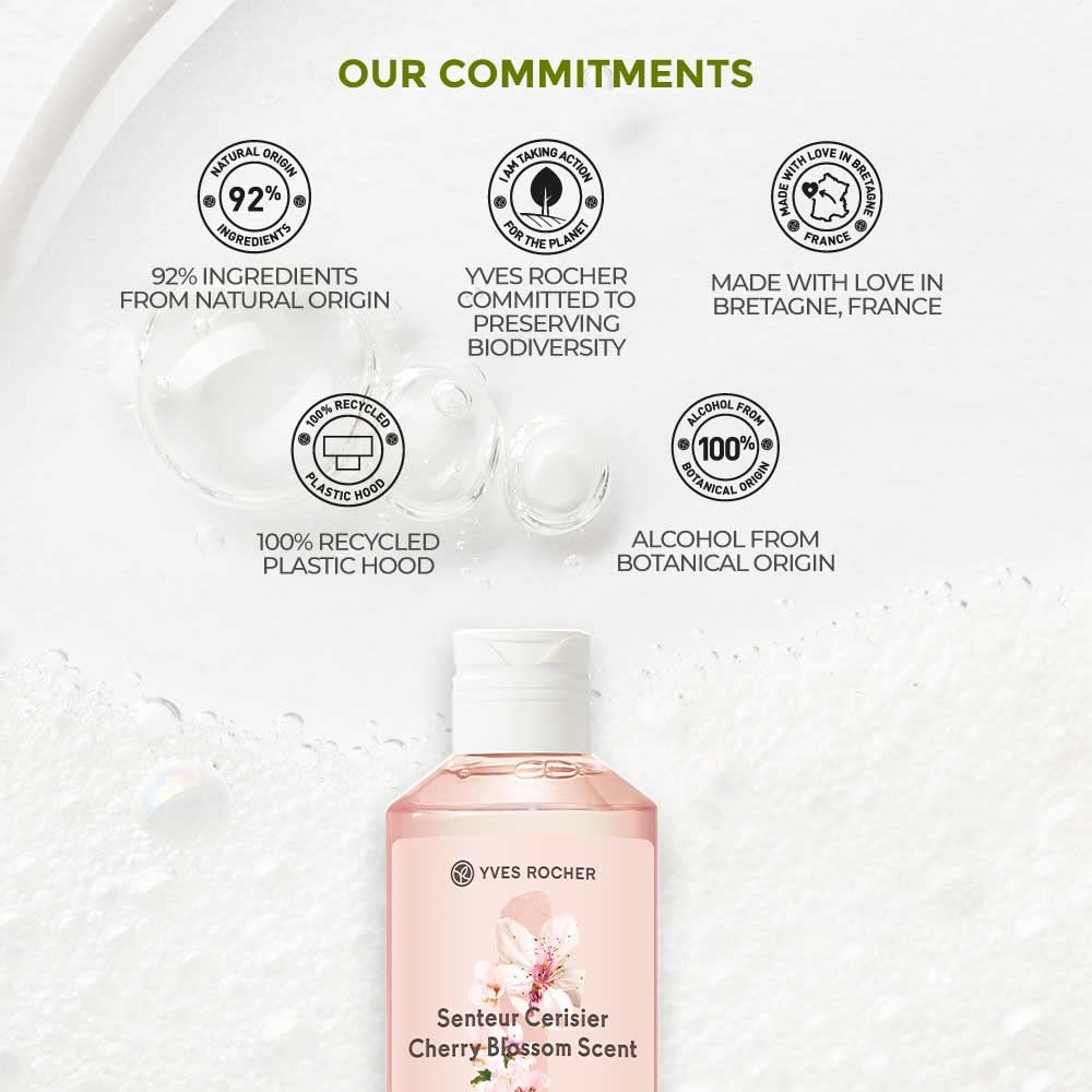 Yves Rocher Cherry Blossom Scent, cherry bloom, Shower Gel, 200 ml./6.7 fl.oz.