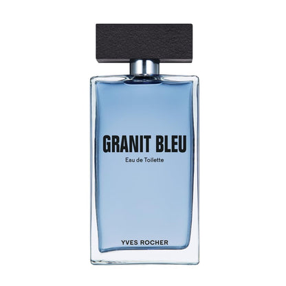 Yves Rocher Granit Bleu Eau de Toilette for Men Long Lasting Fragrance 100 ml./3.3 fl.oz.