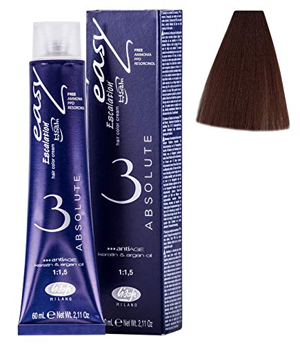 Lisap Easy Absolute 3 Hair Color Cream, 60 ml./2 fl.oz. (77/07 - Hazelnut)
