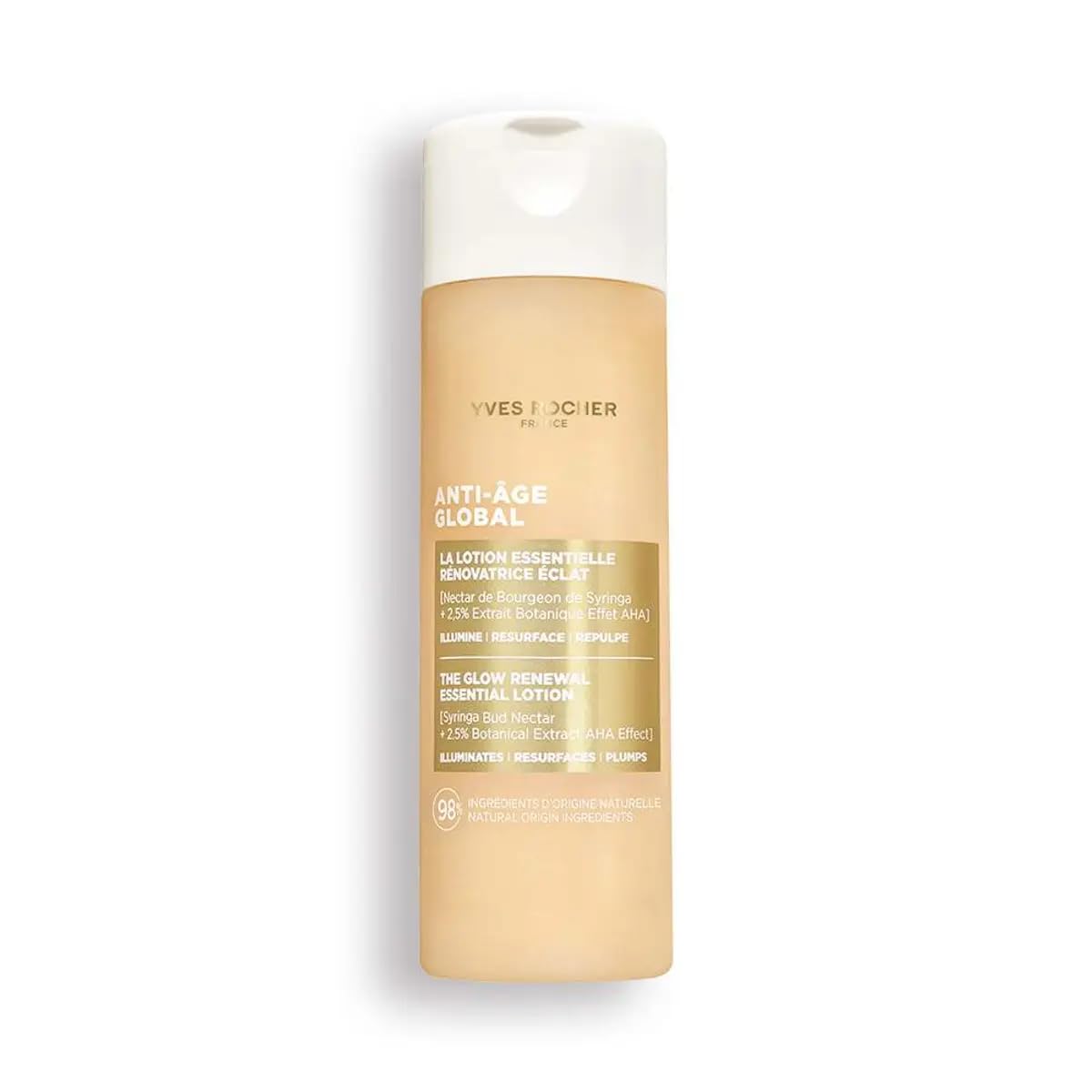 Yves Rocher Anti-Age Global Radiance Activator Lotion Skin Radiance by 75% Hydrating Face Lotion 122ml / 4.1 flOz