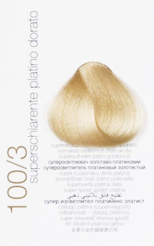 Brelil Colorianne Prestige Technologically Advanced Cream Dyeing Treatment Hydra Color Technology, Gold Platinum Superlightener, 100 ml./3.38 fl.oz. (100/3)