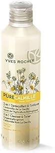 Yves Rocher Pure Calmille 2-in-1 Cleanser & Toner Makeup Remover Lotion All Skin Types Milk Day Care 200 ml./6.7 fl.oz.