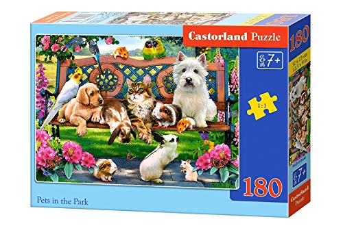 Castorland Puzzle 180 Pieces, Pets in The Park - В-018444