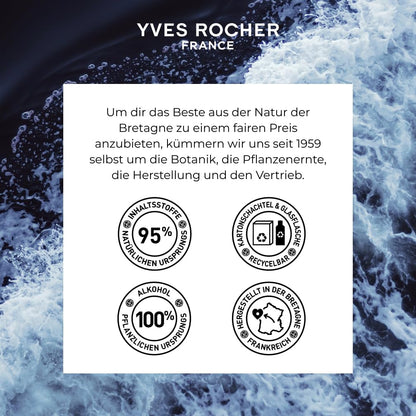 Yves Rocher Granit Bleu Eau de Toilette for Men Long Lasting Fragrance 100 ml./3.3 fl.oz.