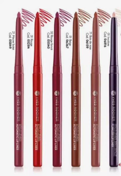 Yves Rocher Couleurs Nature Automatic Lip Liner Dark Red Dahlia Rouge Fonce Tone 32 Long Lasting Women Makeup 0.3 g