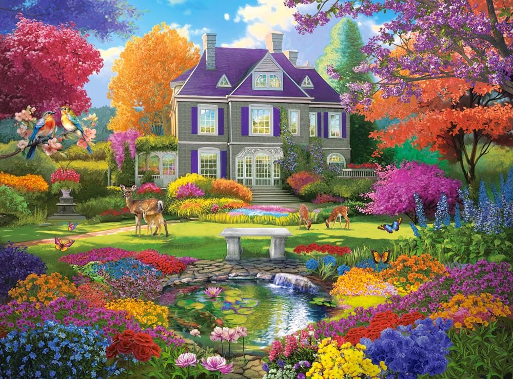 Castorland Garden of Dreams Jigsaw Puzzle - C-300655, 3000 Pieces - Challenging & Artistic