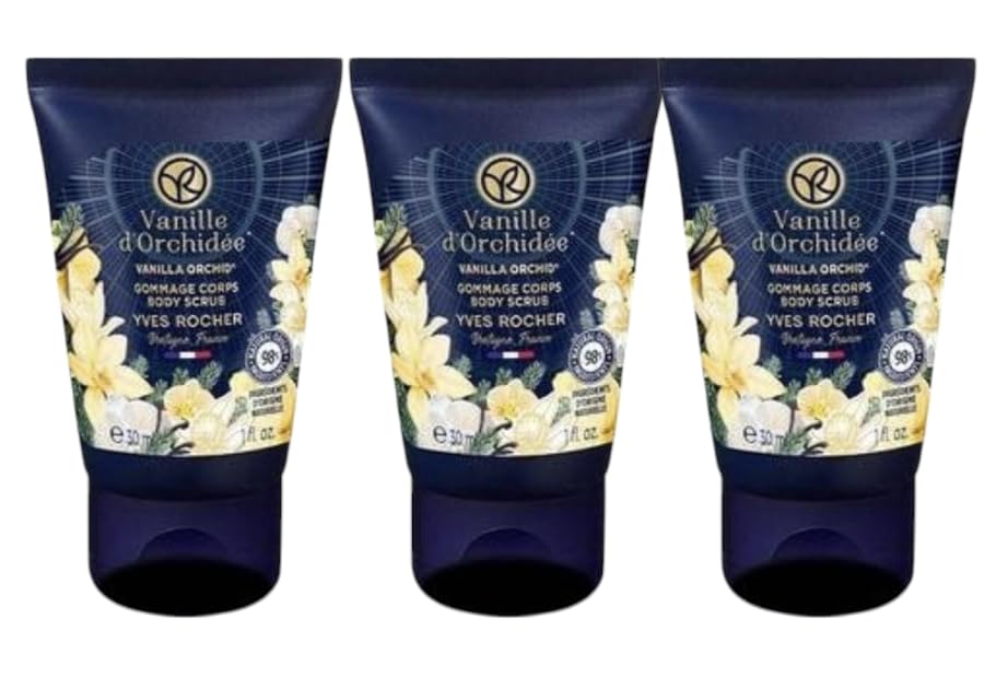Yves Rocher Yves Rocher Vanilla & Orchid Hydrating Body Scrub Mini Format Travel Size Limited Edition Christams New Year 30 ml./1 fl.oz.