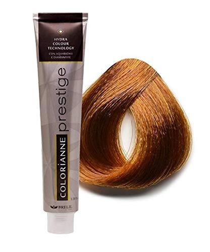 Brelil Colorianne Prestige Technologically Advanced Cream Dyeing Treatment Hydra Color Technology, Golden Enhancer, 100 ml./3.38 fl.oz. (33)