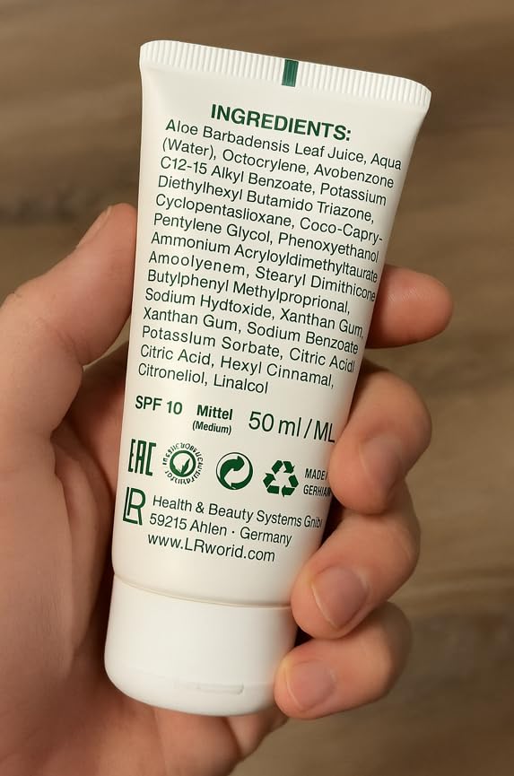 LR Health&Beauty Aloe Via Aloe Vera 50SPF Sun Hight Protection Anti Aging Sun Fluid Face Cream 50 ml./1.7 fl.oz.