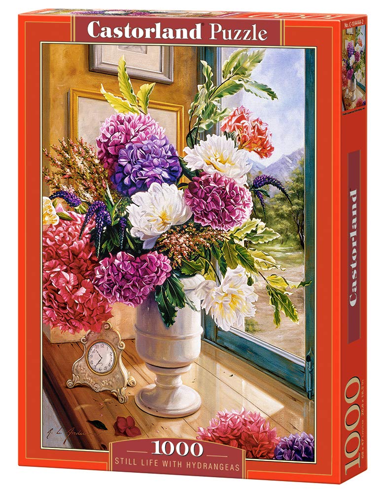 Castorland Puzzle 1000 Pieces, Still Life with Hydrangeas - С-104444