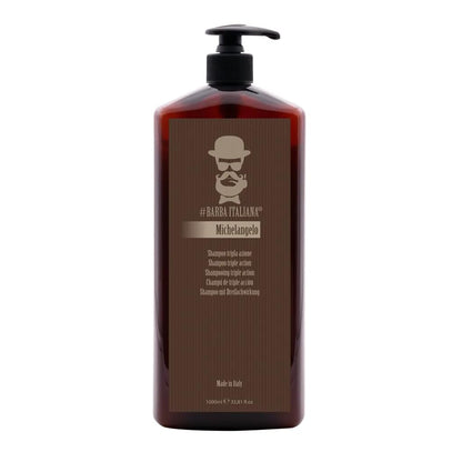Barba Italiana Michelangelo Trivalent Shampoo for Men - Triple Action Formula