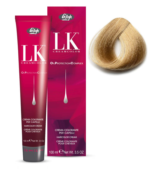 Lisap LK Oil Protection Complex Hair Color Cream, 100 ml./3.38 fl.oz. (9/0 - Very Light Blonde)