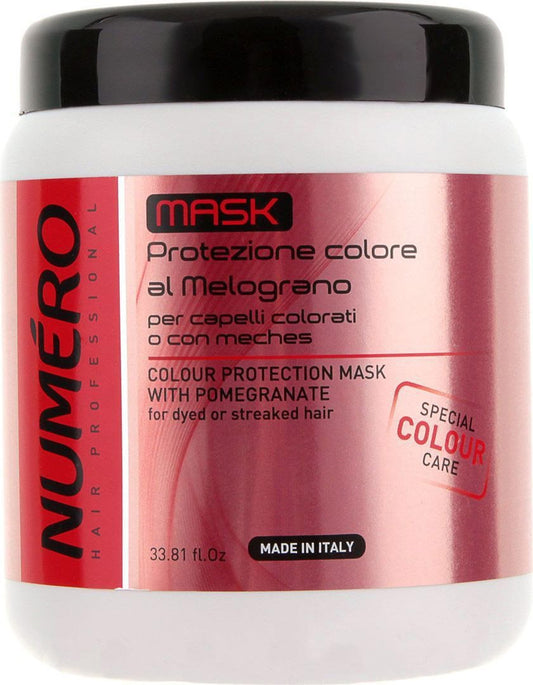 Brelil Numero Colour Protection Mask with Pomegranate for dyed or streaked Hair (33.81 fl.oz.)