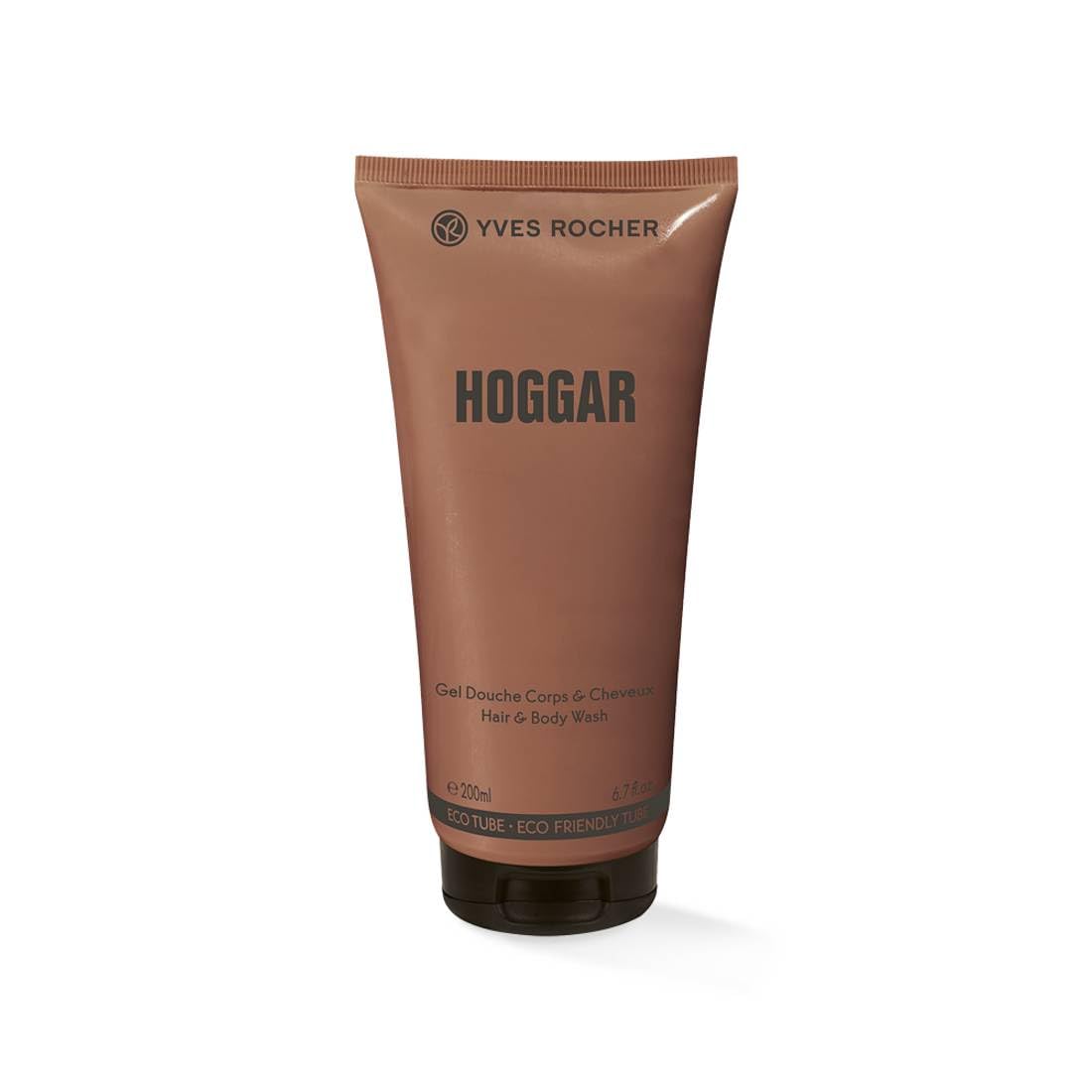 Yves Rocher Hoggar, Hair and Body Shampoo, Men's Shower Gel, 200ml, 6.7flOz - All-in-One Cleansing, Invigorating Scent, Gentle on Skin, Daily Use, Long-Lasting Fragrance