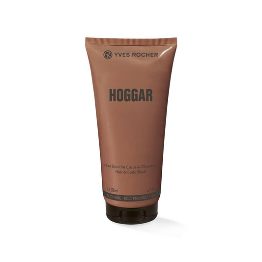 Yves Rocher Hoggar, Hair and Body Shampoo, Men's Shower Gel, 200ml, 6.7flOz - All-in-One Cleansing, Invigorating Scent, Gentle on Skin, Daily Use, Long-Lasting Fragrance