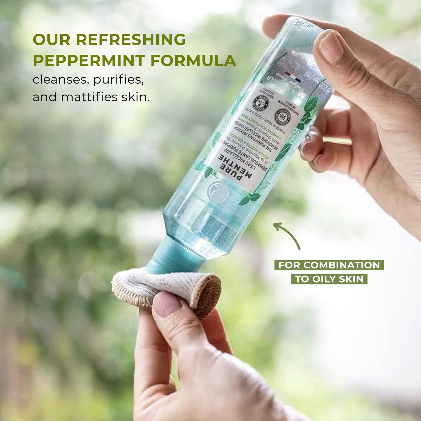 Yves Rocher Pure Menthe Purifying Makeup Removing Micellar Water, 200 ml./6.7 fl.oz.