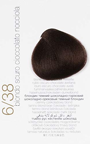 Brelil Colorianne Prestige Technologically Advanced Cream Dyeing Treatment Hydra Color Technology, Chocolate Dark Blonde, 100 ml./3.38 fl.oz. (6/38)