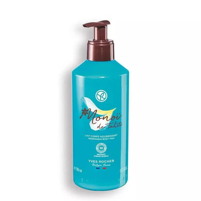 Yves Rocher Monoï de Tahiti Monoi Moisturizing Body Hair Gel Milk and Hand Cream Set of 3 Coconut and Tiare Scent All Skin Types 390 ml./13.1 fl.oz.400 ml./13.5 fl.oz.30 ml./1 fl.oz.