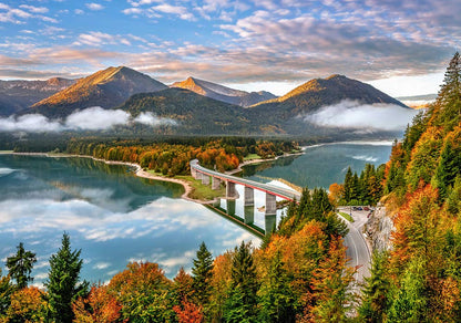 Castorland Puzzle 500 Pieces, Sunrise Over Sylvenstein Lake, Germany - В-53353