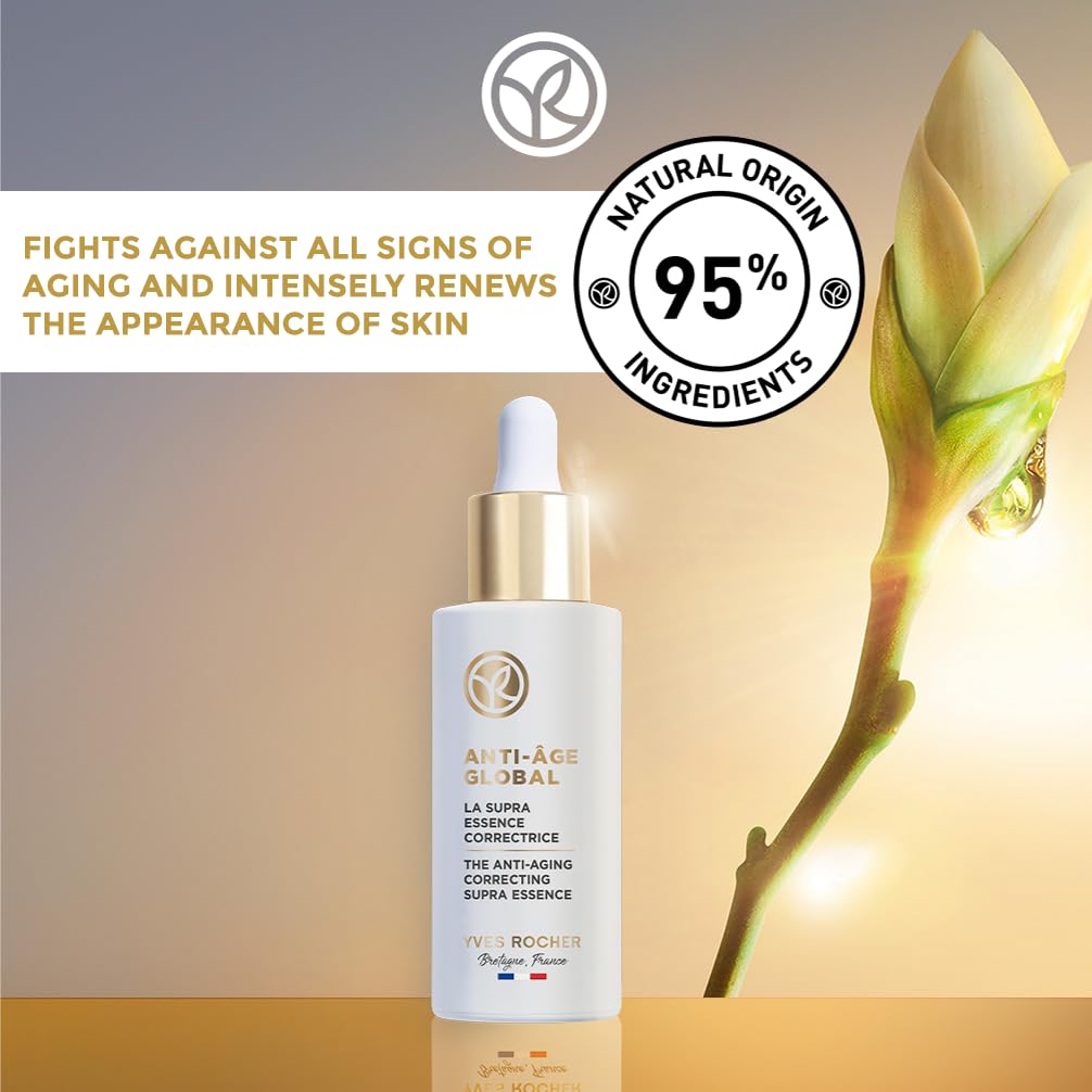 Yves Rocher Anti-Âge Global Anti-aging Correcting Supra Essence with precious Botanical Nectar, 50 ml bottle
